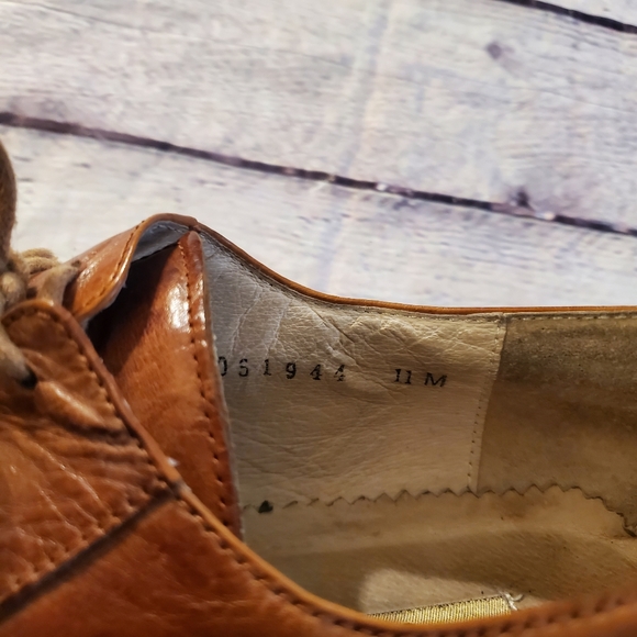 GIORGIO V MEN'S DRESS SHOES BROWN LEATHER DESIGNED IN ITALY SIZE 11M - Picture 12 of 13